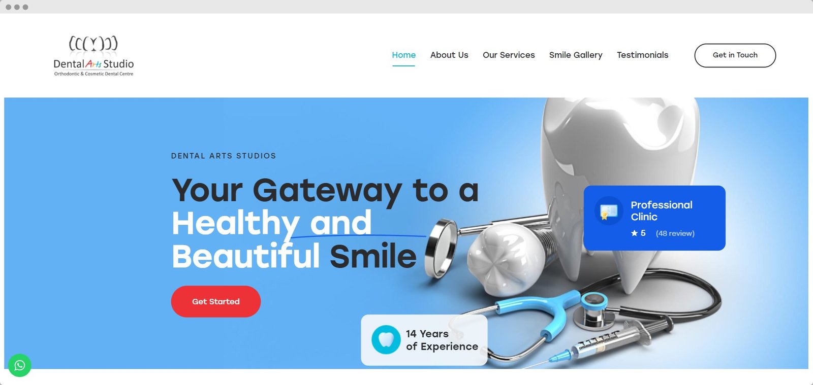 dental website development