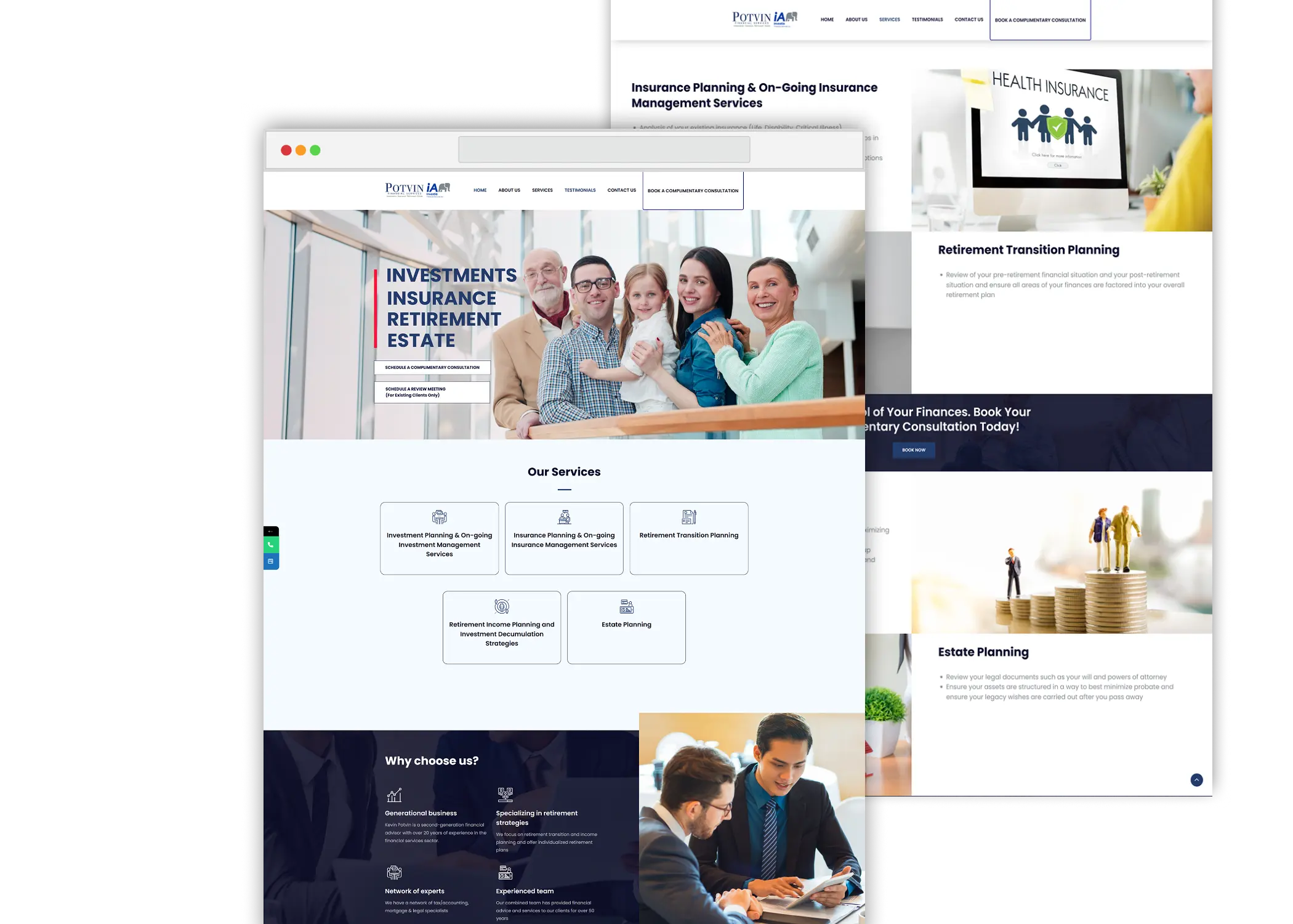financial planning website potvin