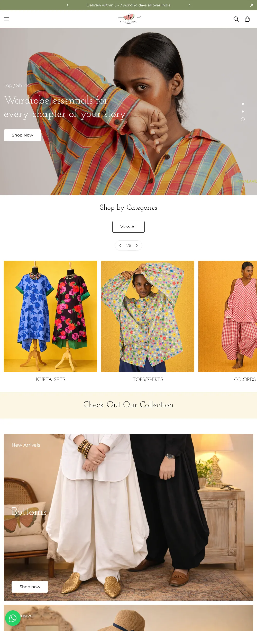 clothing website development