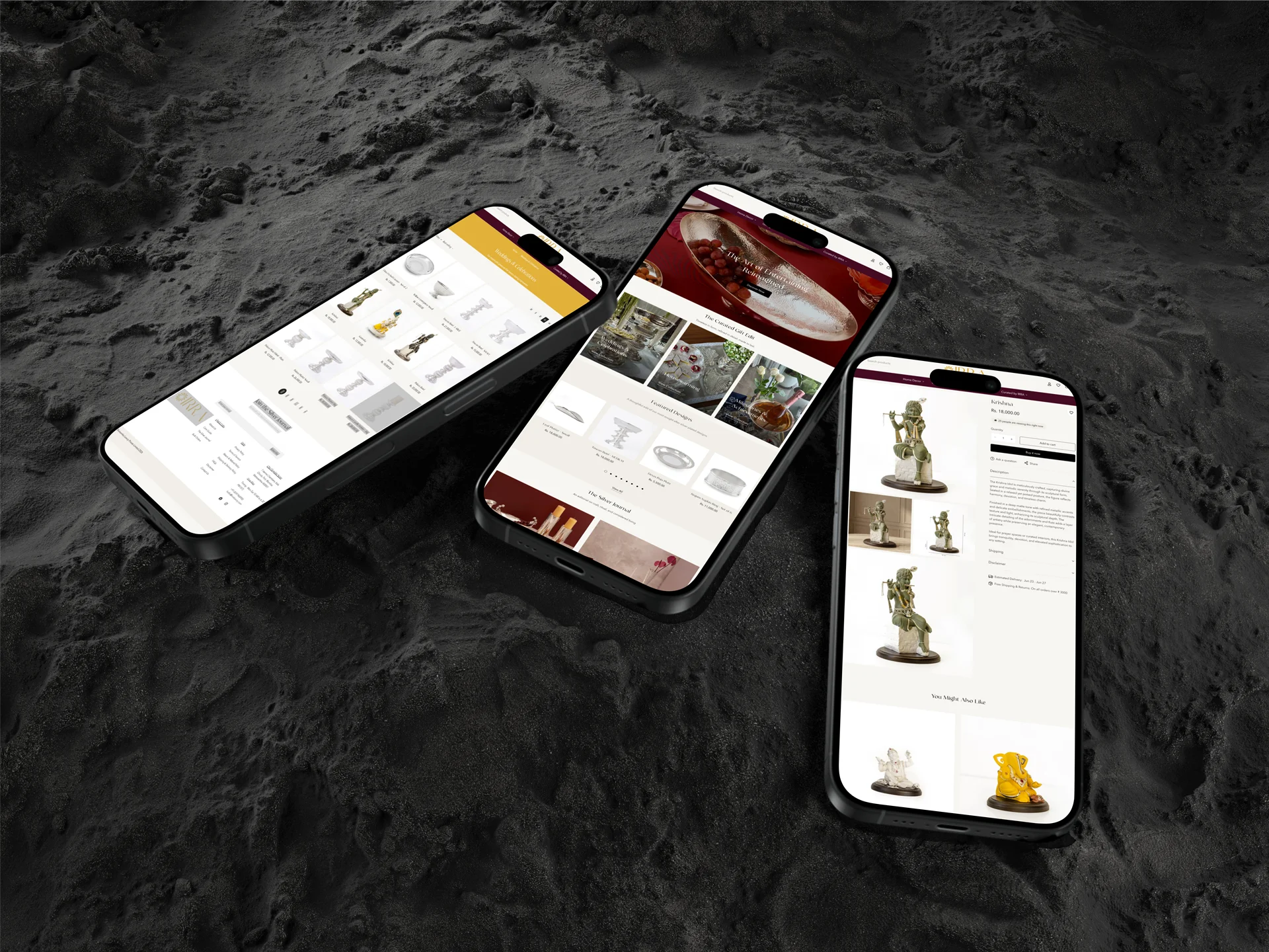 irra luxury mobile mockup