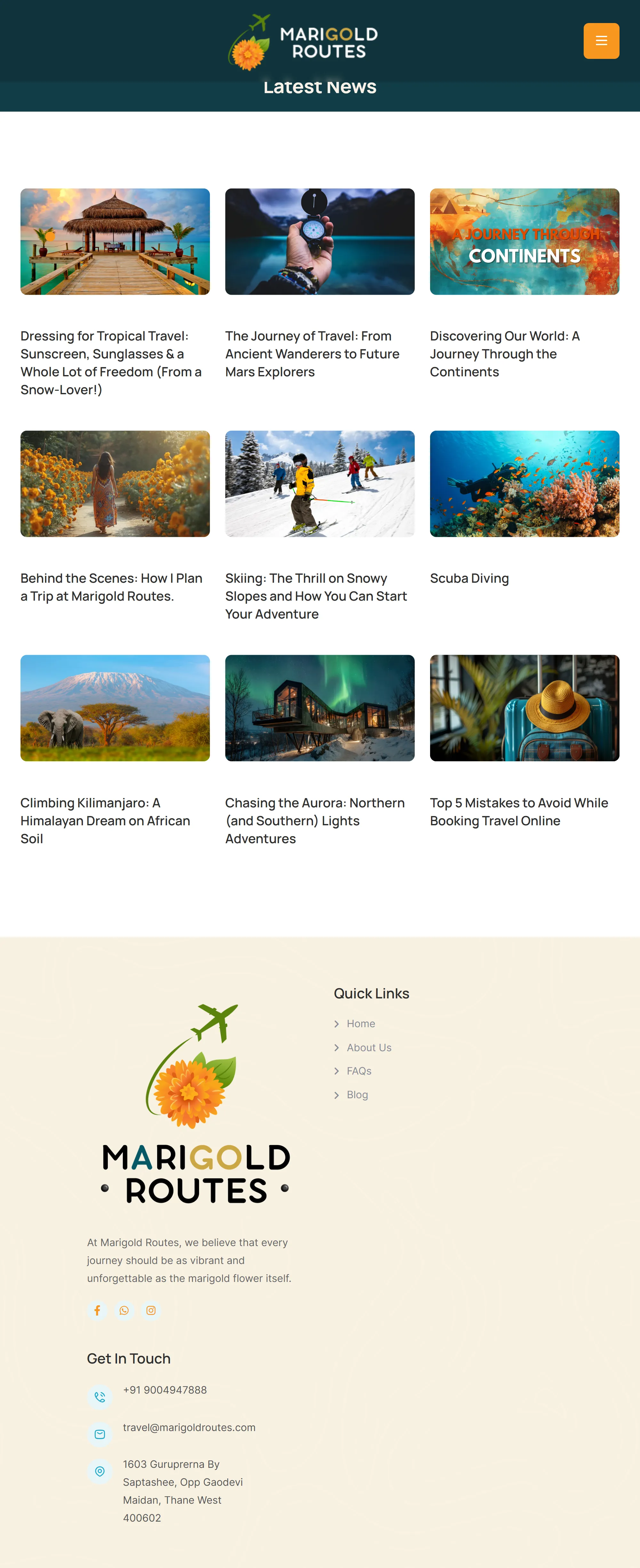 marigold routes blog