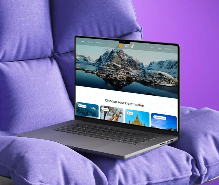 travel website design company